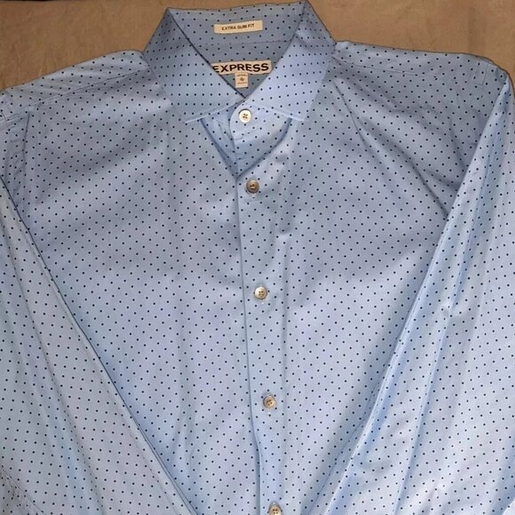 Lot of 5 Men’s XL Dress Shirts – Banana Republic & Express Plaid | Pre-Owned - Picture 2 of 6